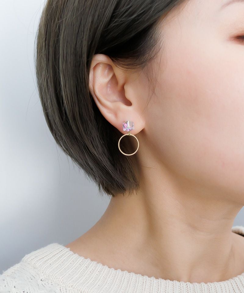 ノンニッケル】キュービックスワロのフープ | Leange WEB SHOP