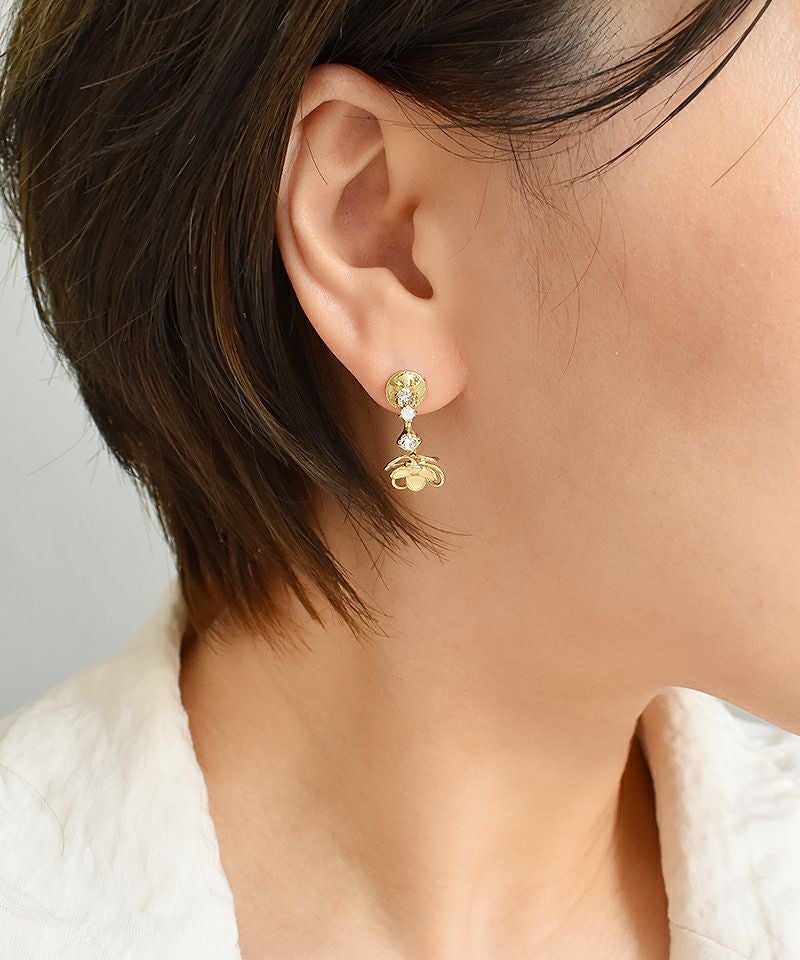 パステルフラワーのピアス風 | Leange WEB SHOP
