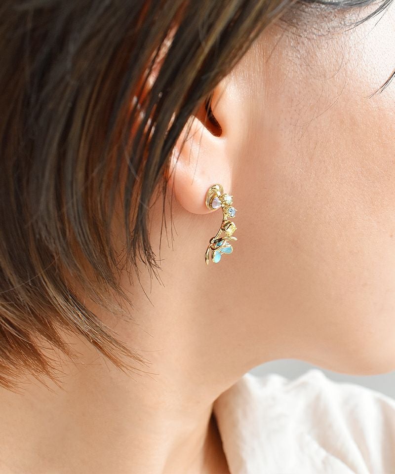 パステルフラワーのピアス風 | Leange WEB SHOP