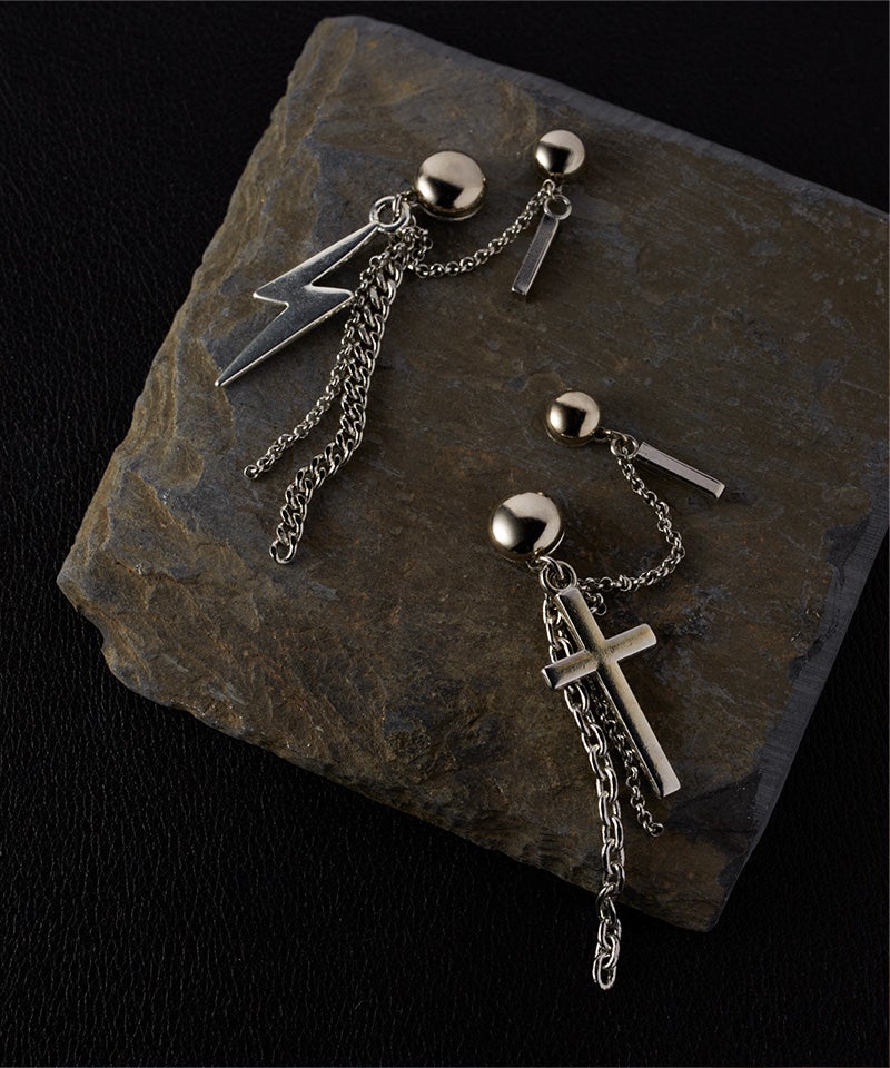 片耳用ピアス】シルバーノイズチェーン | Leange WEB SHOP