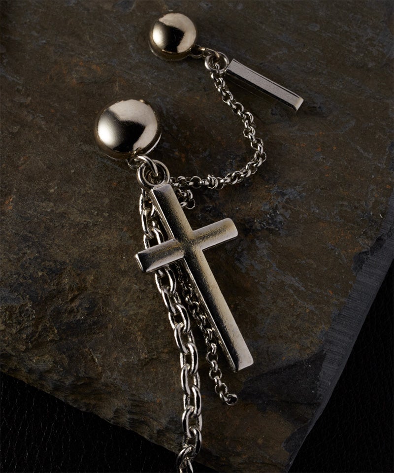 片耳用ピアス】シルバーノイズチェーン | Leange WEB SHOP